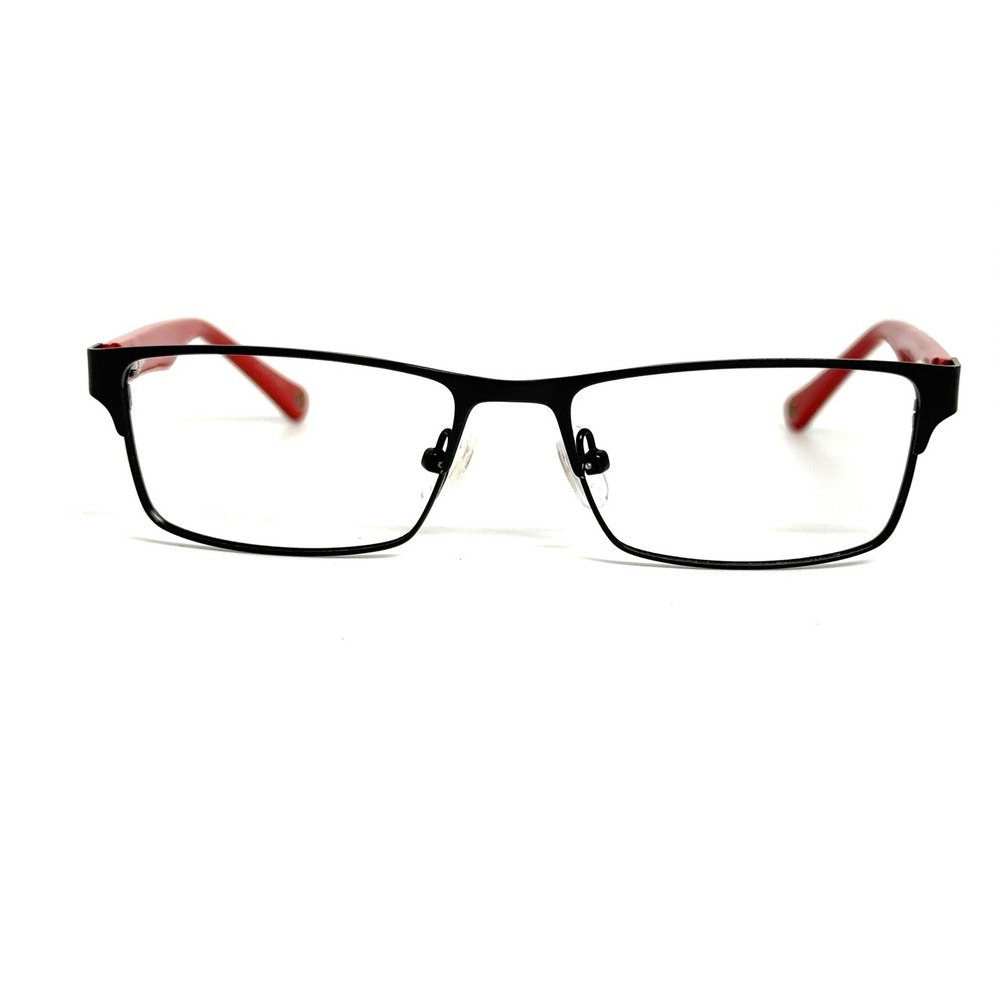 Sperry Waterline C04 Black Red Rectangular Eyeglasses Frames 48-15-120 H6533